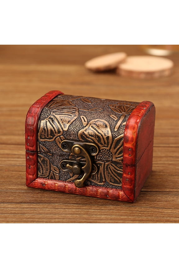 Jewelry Organizer Retro Elegant Wooden European Style Jewelry Storage Case Household Supplies
