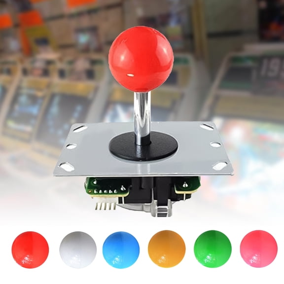 Soumake Joystick DIY High Response Non-delayed Arcade Game Fighting Stick Controller with Ball for Players