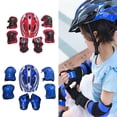 thumbnail image 1 of Soumake Kids Children Roller Skates Bike Safety Helmet Knee Elbow Wrist Guard Pad Set Practical, 1 of 6
