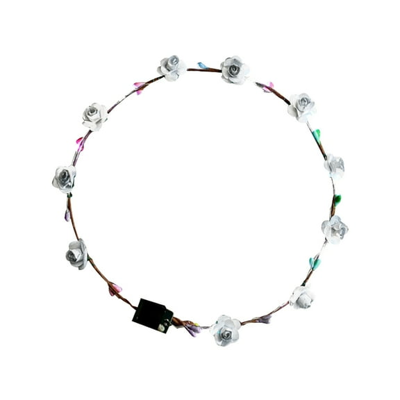Soumake LED Light Garland Girls Women Birthday Party Concert Headband Hair Accessories