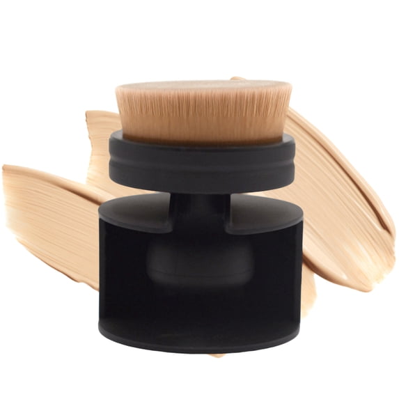 Soumake Loose Powder Brush Soft Bristles Portable Eco Friendly Comfortable Elegant Cosmetics Accessory Fiber Wool Seal Makeup Brush For Daily Life Practical