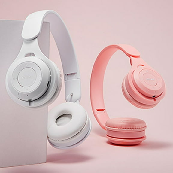 Soumake M6 Wireless Foldable Headset Macarons Heavy Bass Bluetooth-Compatible Gaming Headphone