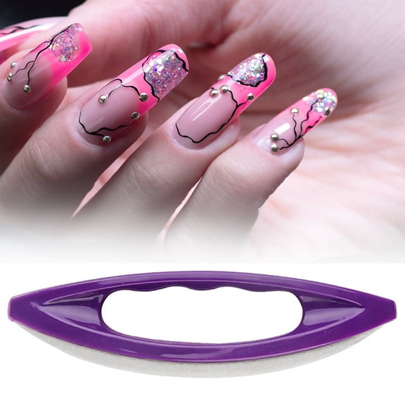 Soumake Nail Art Beauty Pedicure Manicure Buffer Polishing Waxing Brush Rub File Tool Practical