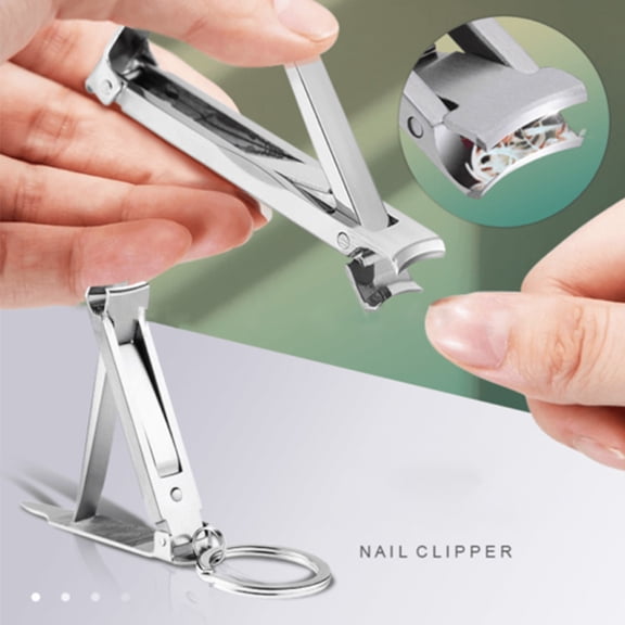 Soumake Nail Clipper Foldable Labor-Saving Anti-Slip Manicure Pedicure Professional Finger Toe Clippers for Adult