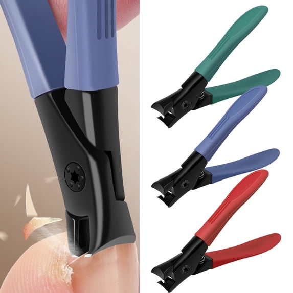 Soumake Nail Clipper Plus Size Wide Jaw Opening Ergonomic Cut Nails Sharp Thick Nails Cutter Household Manicure