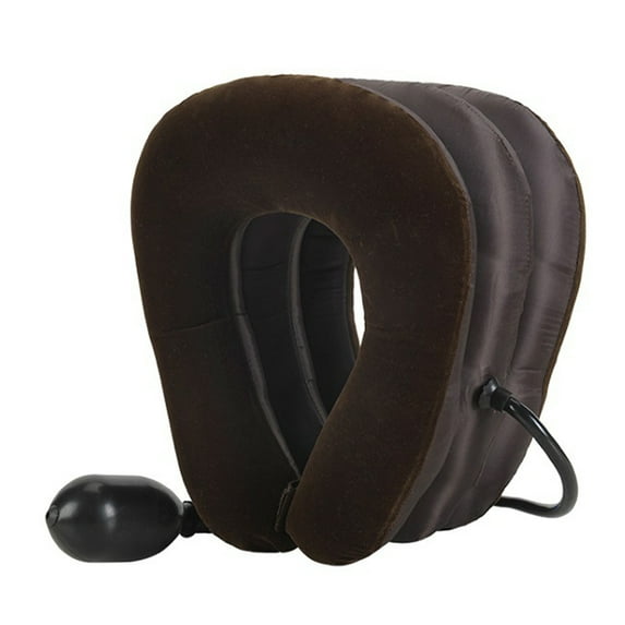 Soumake Neck Stretcher Inflatable Neck Brace for Neck Pain Relief Adjustable Cervical Traction Pillow Neck Traction Device for Muscle Spasm Relief