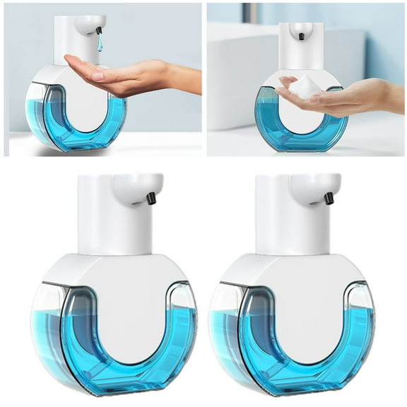 Soumake P10 Foam Soap Dispenser Wall Mount Visible 420ml Capacity 4 Levels Adjustable Waterproof Automatic Sensor Hand Soap Dispenser Bathroom Supplies