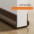 thumbnail image 1 of Soumake PVC Door Sweep Adhesive Cuttable Under-Door Weather Stripping Exterior Interior Door Seal Noise Dust Stopper Door Bottom Gap Filler Sealing Strip, 1 of 8