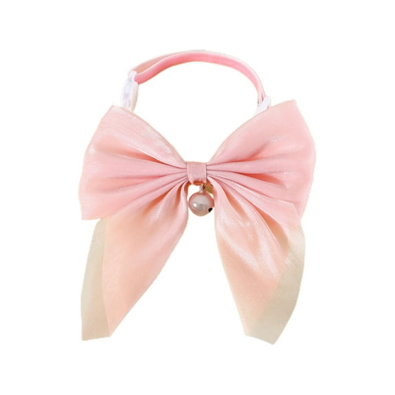Soumake Pet Collar Adorable Exquisite with Bell Pet Kitten Cat Velvet Bowknot Neck Strap Pet Supplies