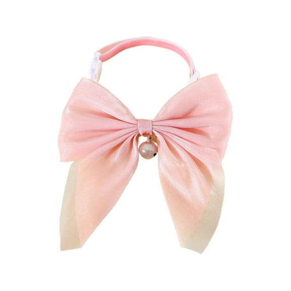 Soumake Pet Collar Adorable Exquisite with Bell Pet Kitten Cat Velvet Bowknot Neck Strap Pet Supplies