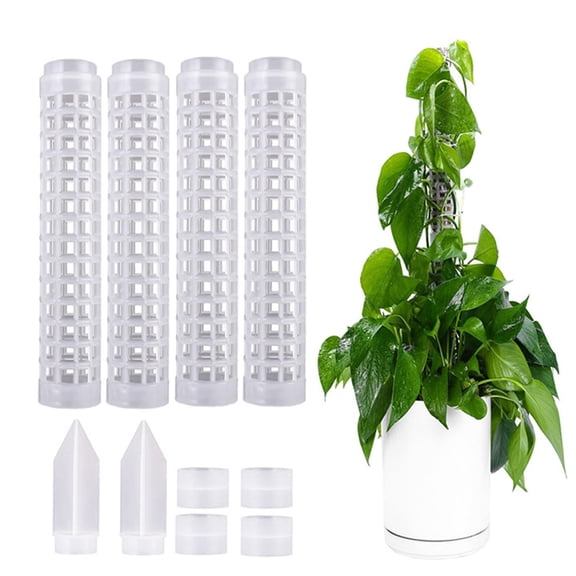 Soumake Plastic Moss Pole Stackable Plant Support High Durability Stable Easy To Install Plant Stick Support Climbing Plants Stake