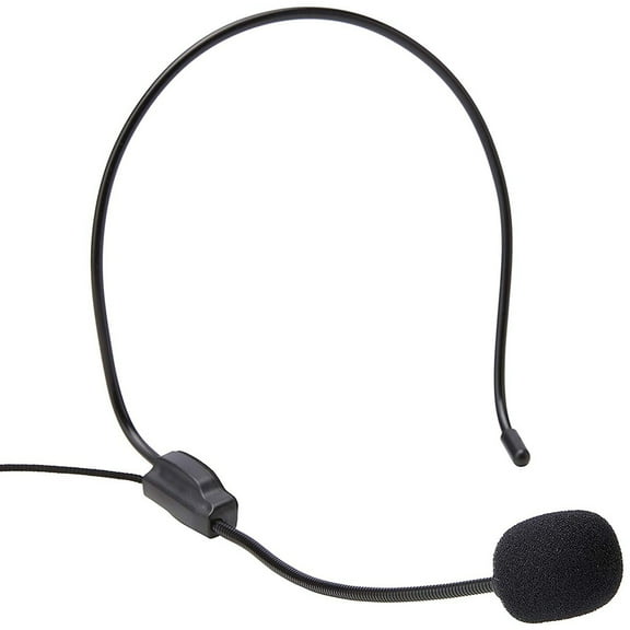Soumake Portable 3.5mm Plug Headwear Microphone Voice Amplifier for iPhone Windows PC