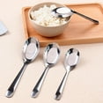 thumbnail image 1 of Soumake Portable Stainless Steel Long Handle Soup Spoon for Kitchen Home, 1 of 8