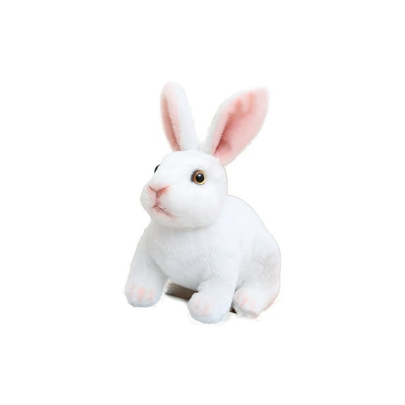 Soumake Rabbit Plush Toy Lovely Squatting/Sitting Position Bunny Doll Plushies Ornament PP Cotton Filling Simulation Stuffed Animal Easter Plush Doll Toy New Year Gift