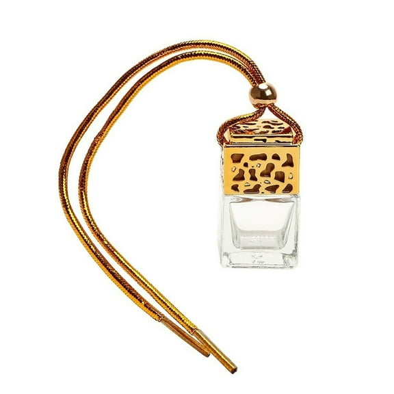 Soumake Refillable Glass Car Hanging Air Freshener Perfume Pendant Empty Bottle For Vehicle