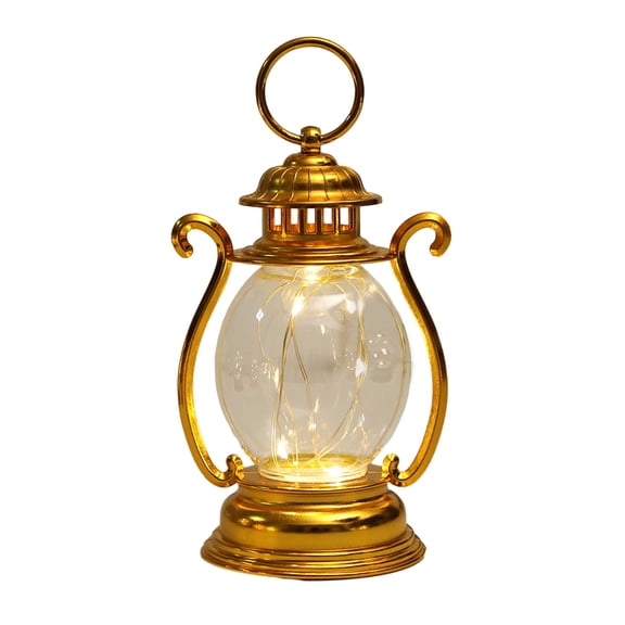 Soumake Retro Style LED Hanging Lantern with Hook Soft Lighting Battery-Powered Desktop LED Night Light Party Decoration