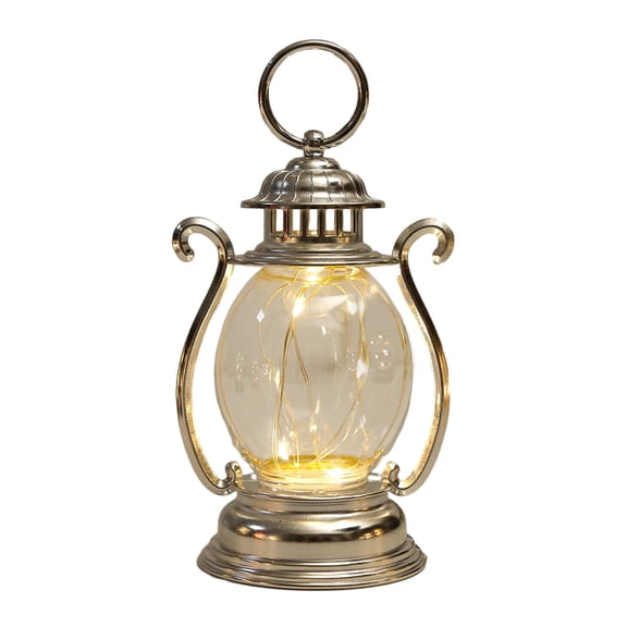 Soumake Retro Style LED Hanging Lantern with Hook Soft Lighting Battery-Powered Desktop LED Night Light Party Decoration