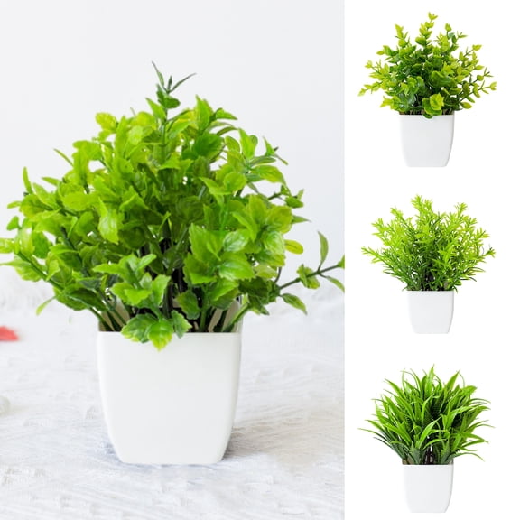 Soumake Simulated Plant Pot Artificial Potted Plant Fade-Less Scene Layout Filming Prop No Trimming Living Room Wedding Party Display Garden Decoration Pot