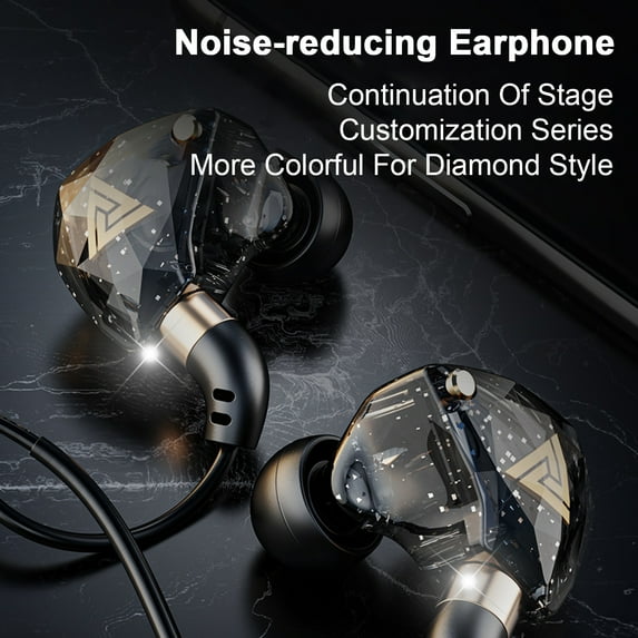 Soumake Sports In-Ear Headset with Noise-Canceling Mic Heavy Bass 3.5mm Wired Earphones for Computers Laptops And Phones