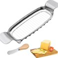 thumbnail image 1 of Soumake Stainless Steel Cheese Slicer Cutter Wire Butter Slicer for Block Cheese Efficient Cutting Cheese Spatula for Cakes Fruits Kitchen Home Gift, 1 of 7