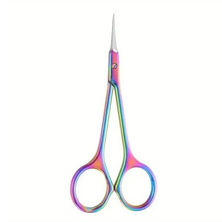 Soumake Stainless Steel Nail Scissors – Long Handle, Sharp Fine Blade, Multi-Functional Cuticle Scissors for Pedicure & Manicure