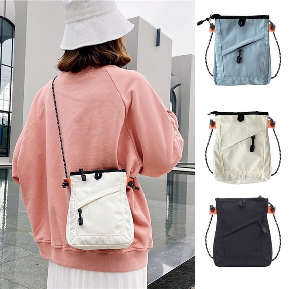 Soumake Stylish Unisex Crossbody Bag With Wide Shoulder Strap Trendy Versatile Storage Solution Pouch For Students Professionals