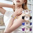 thumbnail image 1 of Soumake Stylish Women Rose Pattern Watch Classic Round Dial Faux Leather Strap Accurate Quartz Movement Wrist Watch Birthday Anniversary Gift Fashion, 1 of 8