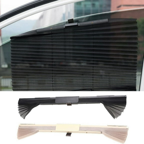 Soumake Summer Car Automatic Retractable Side Window Curtain Sun Shield Blind Sunshade Practical