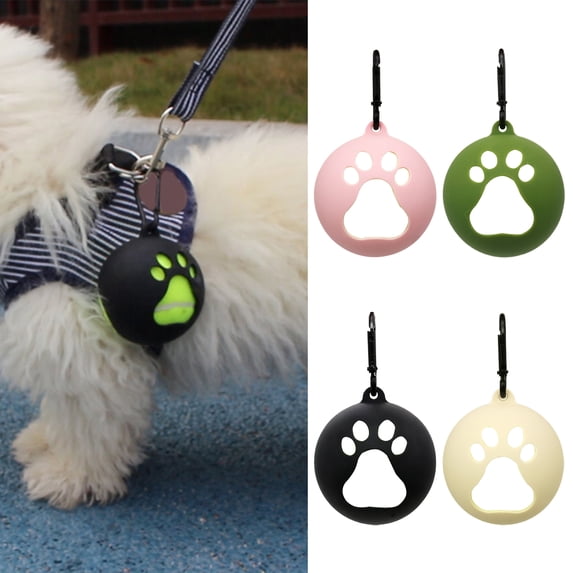 Soumake Tennis Ball Holder With Hook Lightweight Easy Installation Hands-Free Pet Ball Cover Holder Dog Leash Attachment Pet Supplies Practical