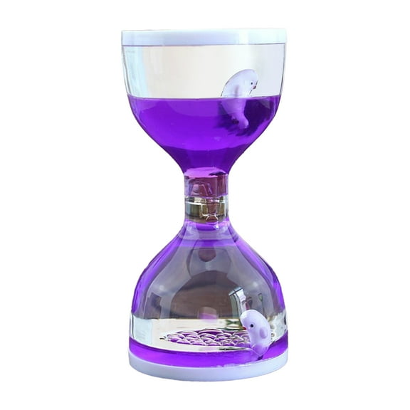 Soumake Timer Toy Exquisite Leak-Proof Joyful Moving Drip Oil Hourglass Model for Desktop