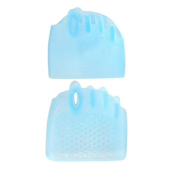 Soumake 1 Pair Silicone Toe Separators for Women Supportive Toe Spacers for Overlapping Toes Foot Corrector Forefoot Pad for Plantar Pain Relief