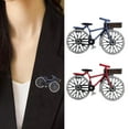 thumbnail image 1 of Soumake Unisex Brooch Retro Bike Shape Rhinestone Insert Individual Style Anti-Slip Bag Coat Collar Hat Scarf Decoration Clothes Pin Daily Garment Jewelry, 1 of 8