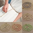 thumbnail image 1 of Soumake Waist Belt Beads Decoration Adjustable Faux Pearl Dress Waist Belt for Women, 1 of 8