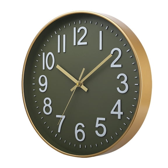 Soumake Wall Clock Large Numerals Design Easy-to-Read Battery Operated Modern Silent Non-Ticking Round Clock Wall Decoration