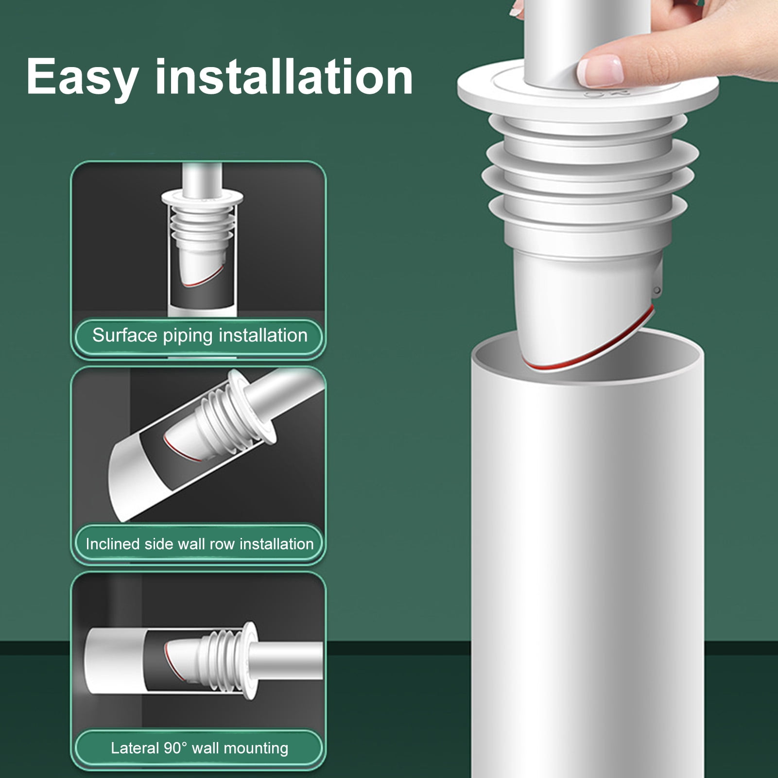 Soumake Washing Machine Drain Hose Seal AntiOdor Floor Drain Plug