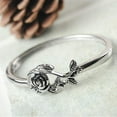 thumbnail image 1 of Soumake Wedding Ring Rose Design Elegant Classic Delicate Wedding Ring For Wedding Fashion, 1 of 7