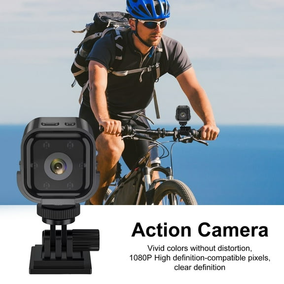 Soumake Wifi Wireless Camera Built-In Microphone 1080P Hd-Compatible Night Vision Home Security Camera Portable Mini Outdoor Sport Action Camera