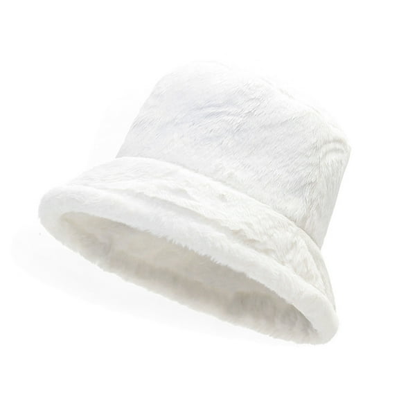 Soumake Winter Warm Thickened Plush Bucket Hat Super Soft Adjustable Windproof Versatile Leopard Cap Women Headwear