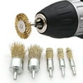 thumbnail image 1 of Soumake Wire Wheel Brush Rotary Tool Rustproof Corrosion Resistant Wide Application Reusable Easy to Install Coated Crimped Wire Brush, 1 of 7
