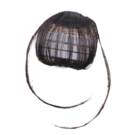 Soumake Women Fake Hair Clip Air Bangs Wig Full Thin Neat Fringe Extension Hairpiece Practical