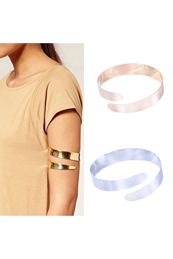 Women'S Punk Simple Coiled Spiral Upper Arm Cuff Armlet Armband Bangle Bracelet Fashion