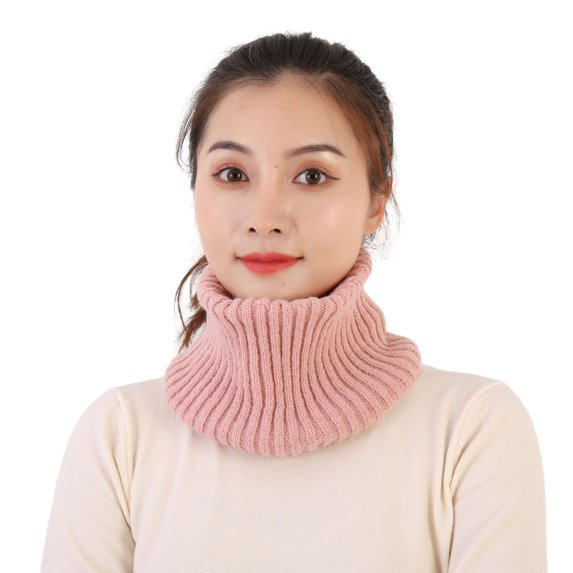 Soumake Women Winter Scarf Thick Knitted Warm Solid Color Windproof Elastic Anti shrink Soft Lightweight Washable Neck Heat Retention Neck Warp Neck Warmer