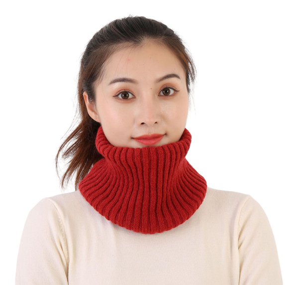 Soumake Women Winter Scarf Thick Knitted Warm Solid Color Windproof Elastic Anti shrink Soft Lightweight Washable Neck Heat Retention Neck Warp Neck Warmer