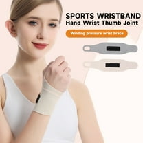 Soumake Wrist Thumb Support Compression Sleeve With Fastener Tape Ultra-Thin Soft Breathable Elastic Injury Prevention Wrist Wrap Support Splint