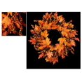 thumbnail image 1 of Soumake Xmas Thanksgiving Day Artificial Berries Maple Leaf Garland Wreath Hanging Decor, 1 of 2