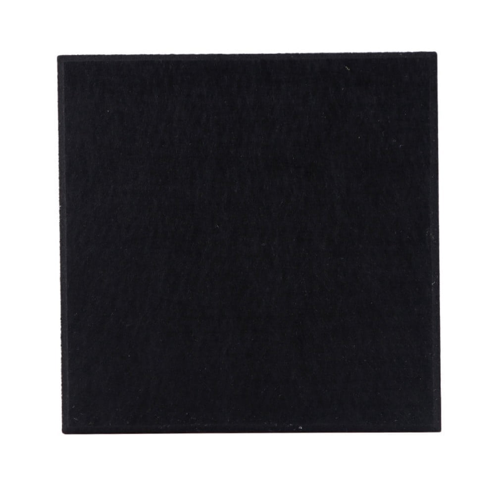 Sound Absorbing Noise Dampening Acoustic Self-adhesive Panel Wall Treatment 9" x 9" x 0.4", Black Square, 12-pack