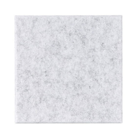 Sound Absorbing Noise Dampening Acoustic Self-adhesive Panel Wall Treatment 9" x 9" x 0.4", Grey Square, 12-pack