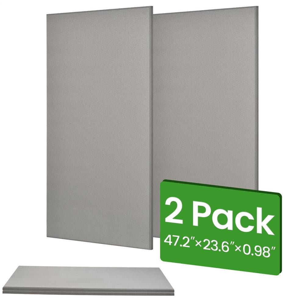 Sound Acoustic Panels 2 Pack, 24''x47'' Fiberglass Acoustic Wall Panels 1'' Thick, Large Sound Proof Panels for Walls