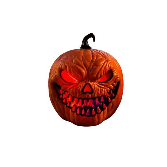Sound-Activated Halloween Pumpkin Light – LED Spooky Jack-O'-Lantern with Eerie Laughing Sounds – Scary Motion/Sound Sensor Prop for Haunted House, Party & Yard