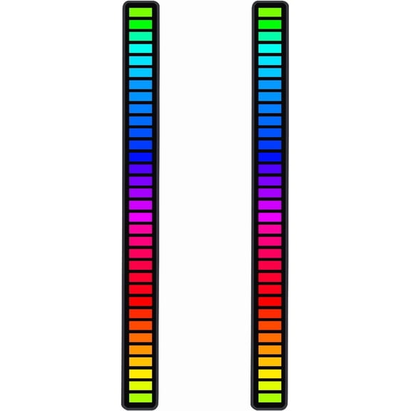 Sound-Activated Music Rhythm  Ambient Light - Gaming or Party Atmosphere  Strip with Sound- Pulsing,  , Soft  Lighting, Type-C ,2packs (2505)
